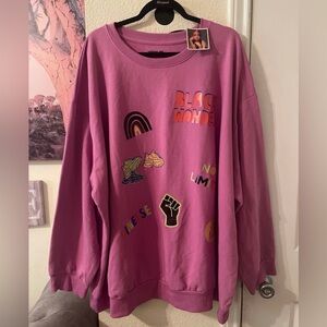 Plus Size Womens Graphic long sleeve Sweatshirt size 4X NEW